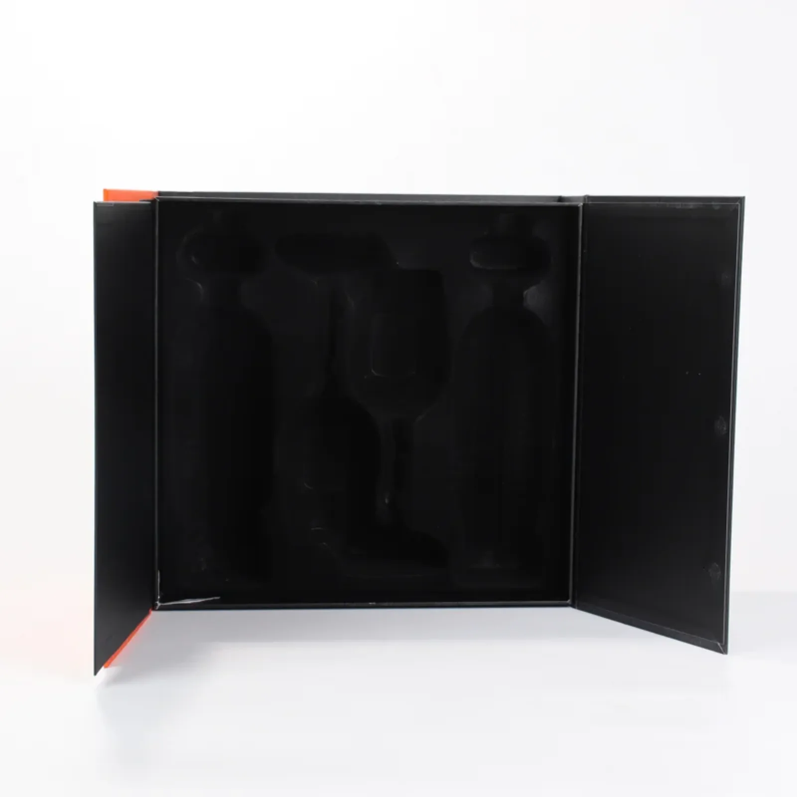 2-Bottle Wine Glass Gift Box with Magnetic Double-Door Opening 4