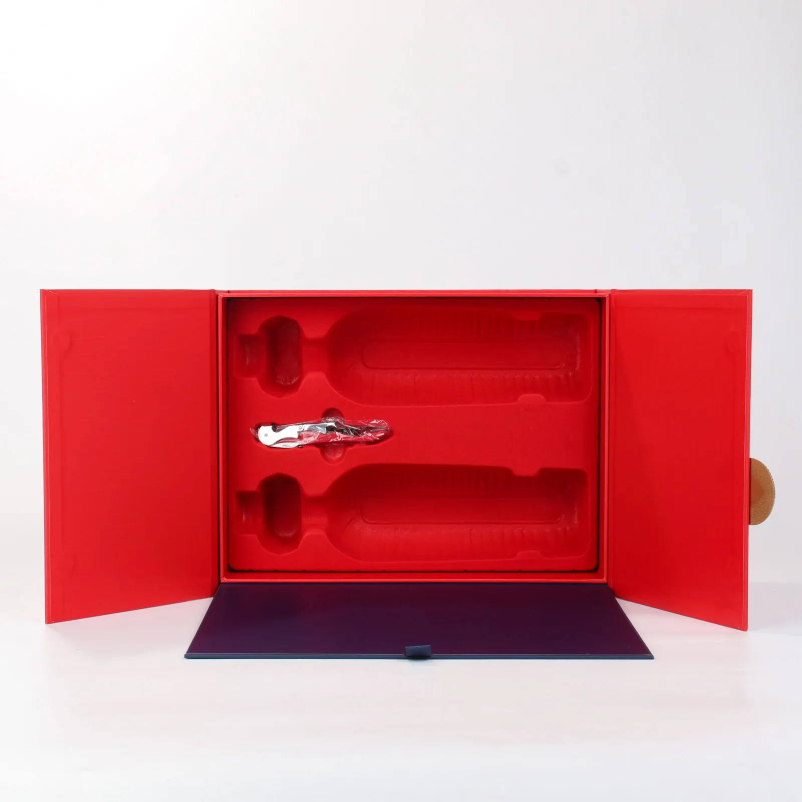 Double-Bottle Wine Gift Box with Double-Door Design 4