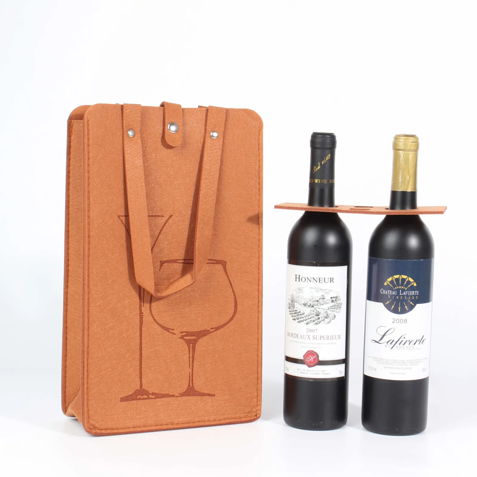 Premium Felt Wine Bags with Handles 4