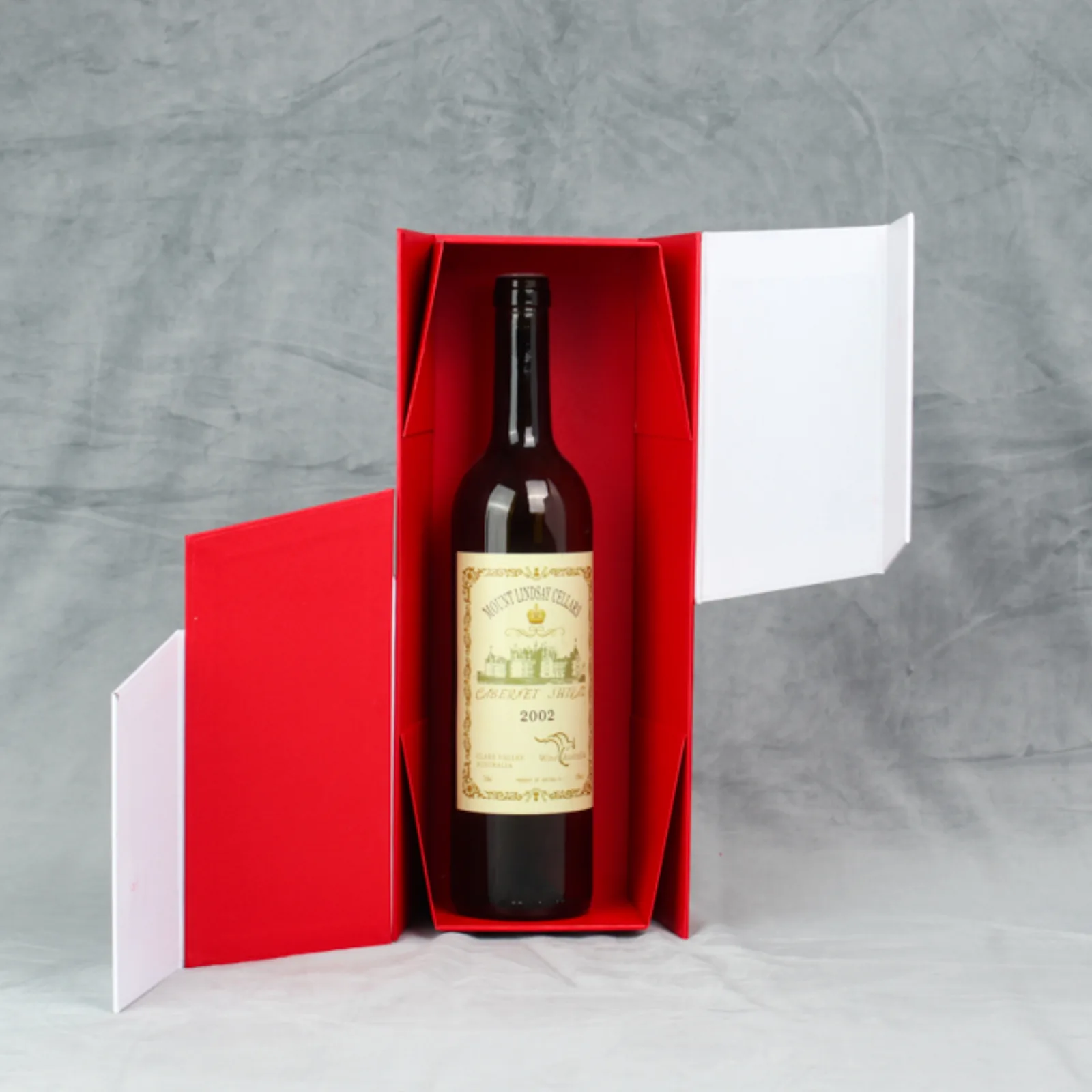 Foldable Magnetic Wine Box for Single Bottle 3