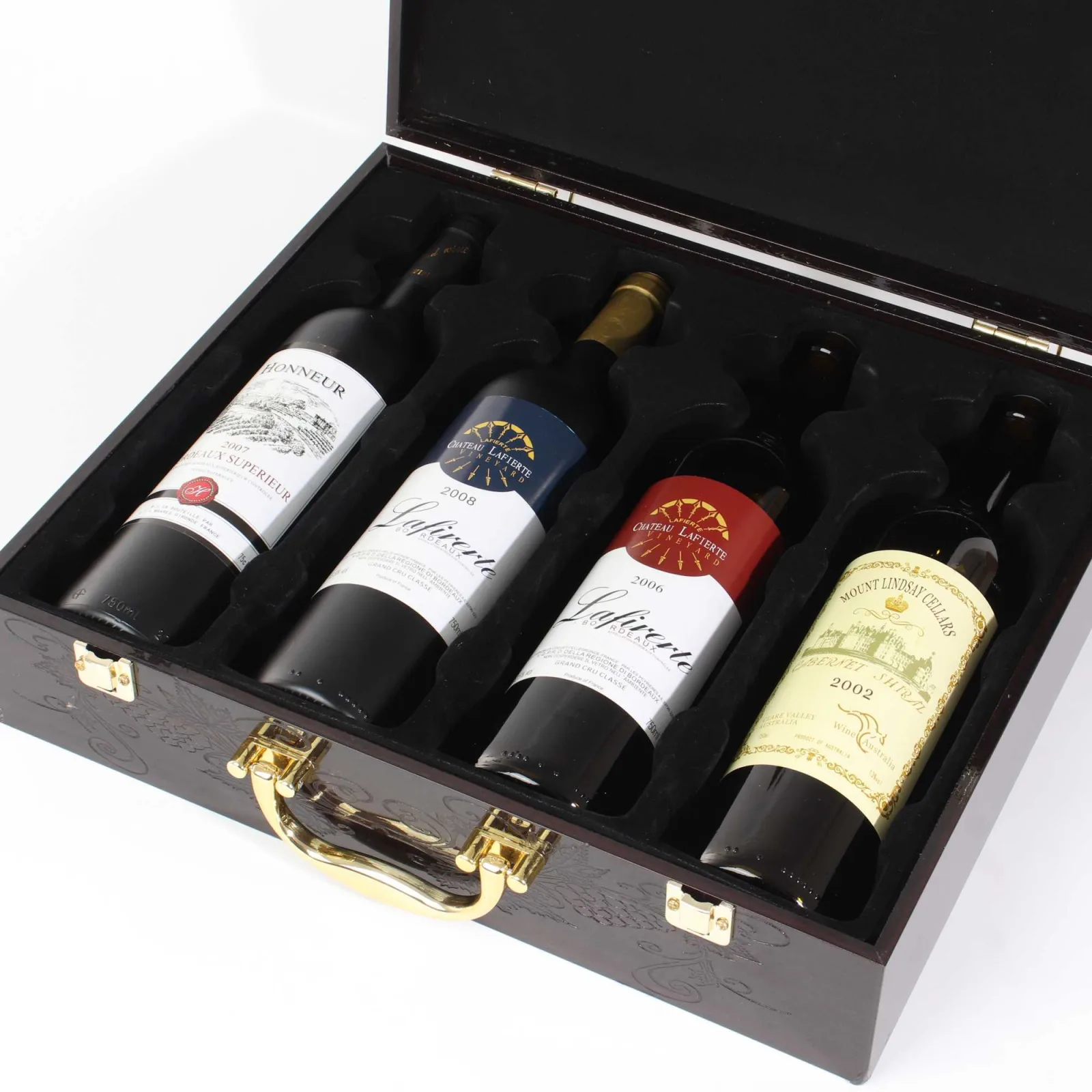 Wooden Wine Box with High Gloss Lacquer Finish 2