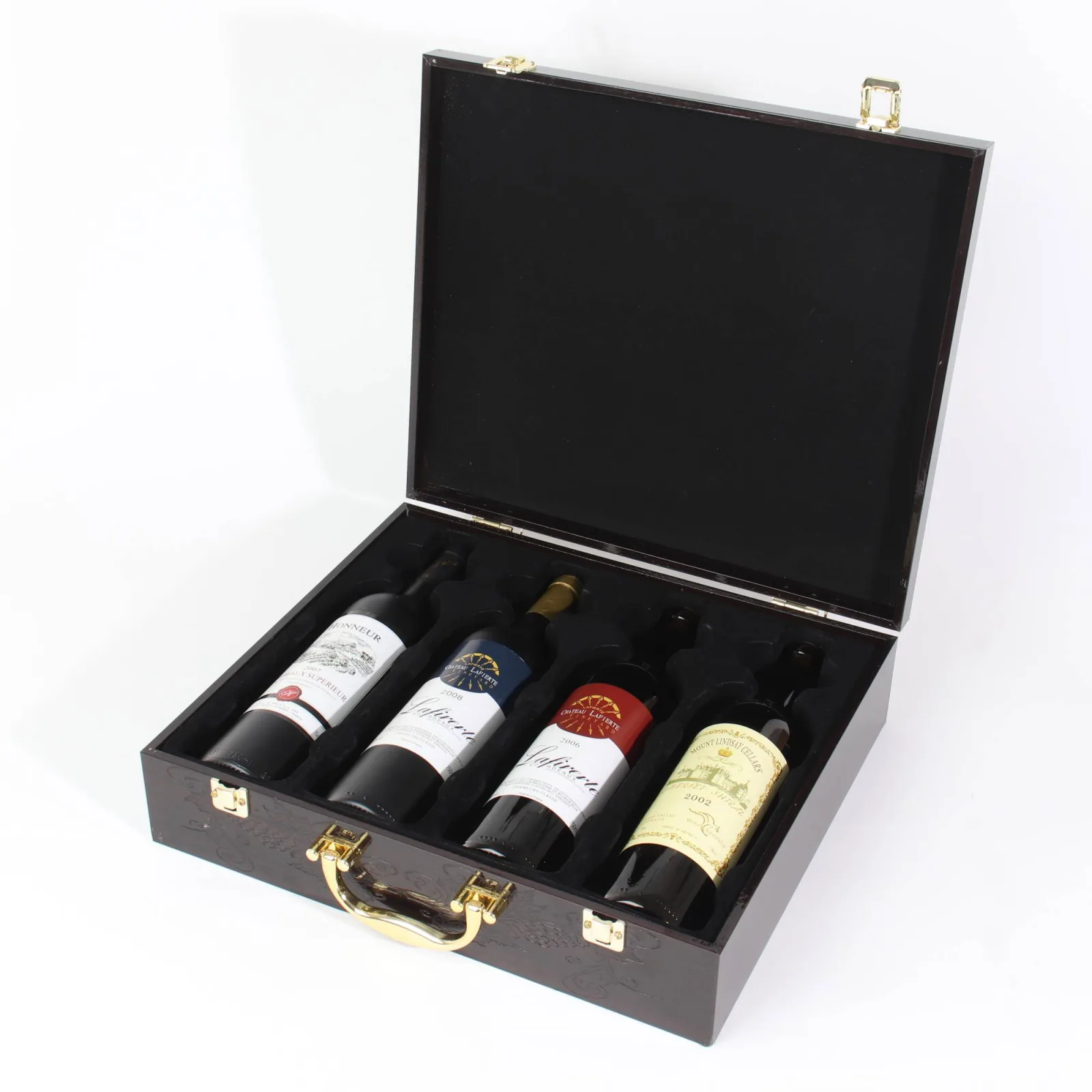 Wooden Wine Box with High Gloss Lacquer Finish 3