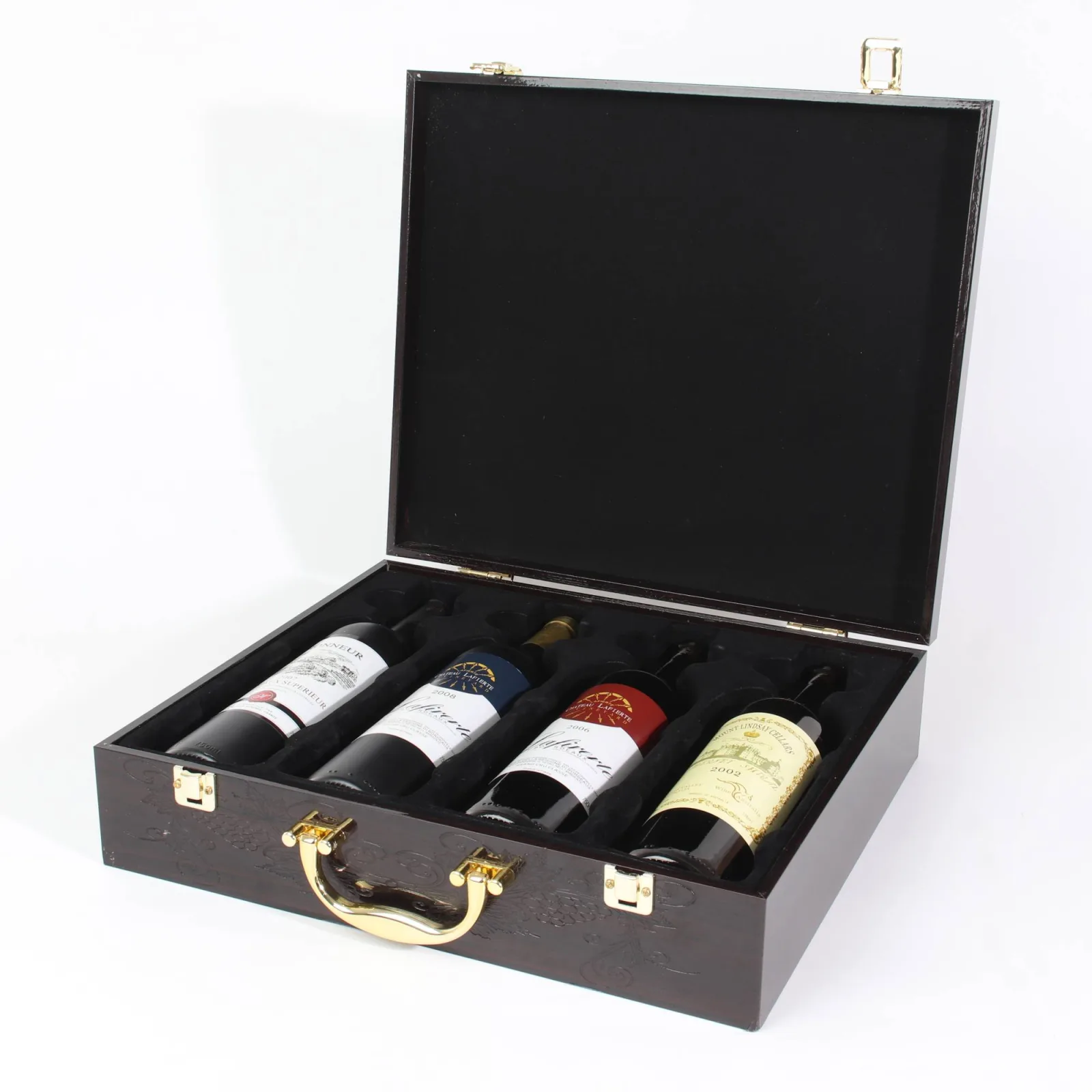 Wooden Wine Box with High Gloss Lacquer Finish 4